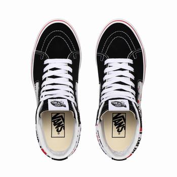 Damske Kotnikove Tenisky Vans I Heart Sk8-Hi Čierne/Biele VA30CTYFO